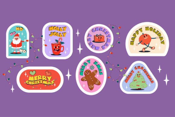 Download Funny Groovy Retro Christmas Character - Premium Resources